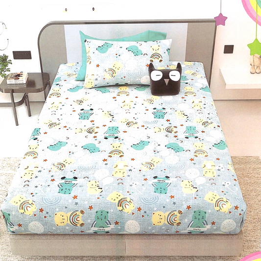 Printed Teddy Bedsheet