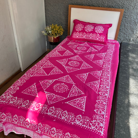Batik Pink Bedsheet