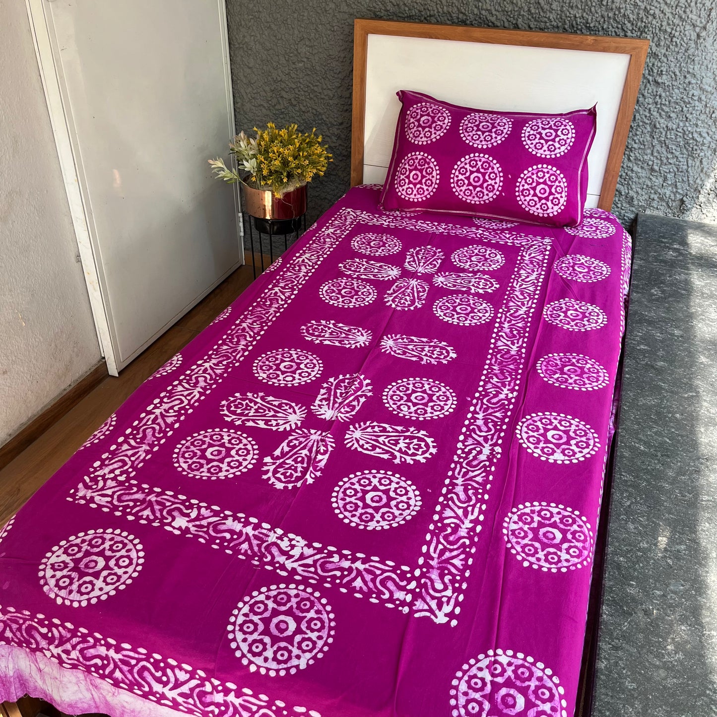 Batik Lavender Bedsheet