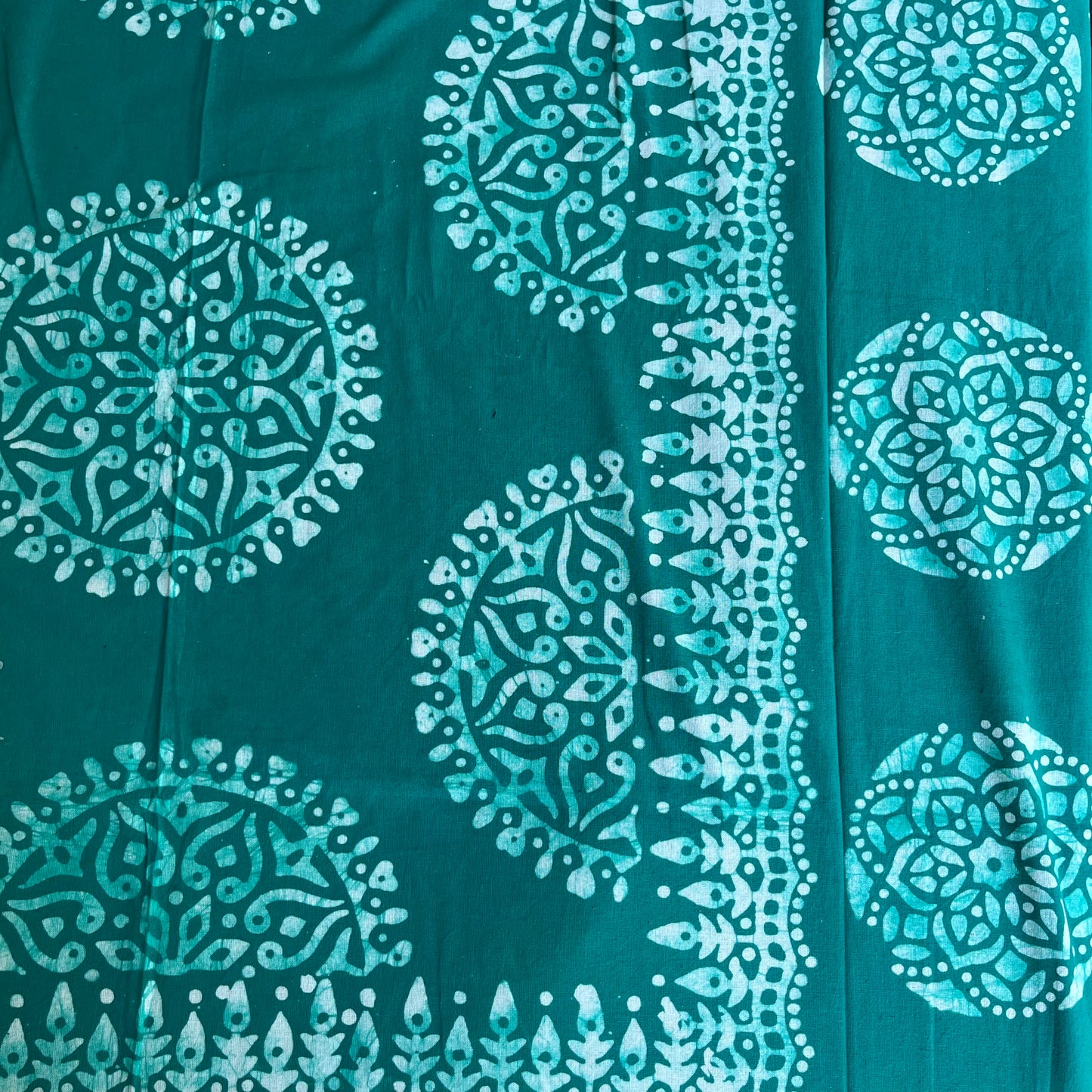 Batik Aqua Blue Bedsheet