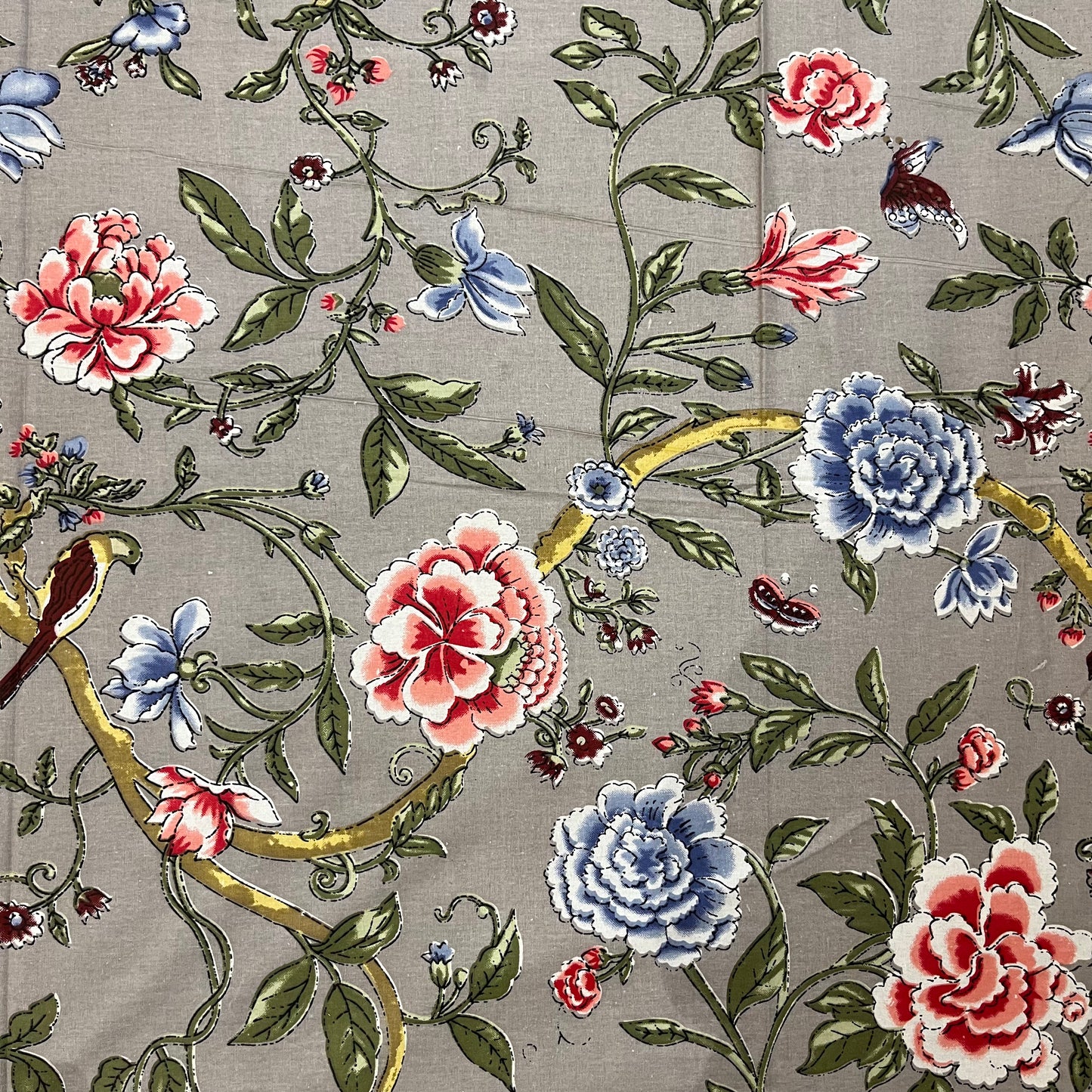 Anokhi Elegance Pink Floral Bedsheet