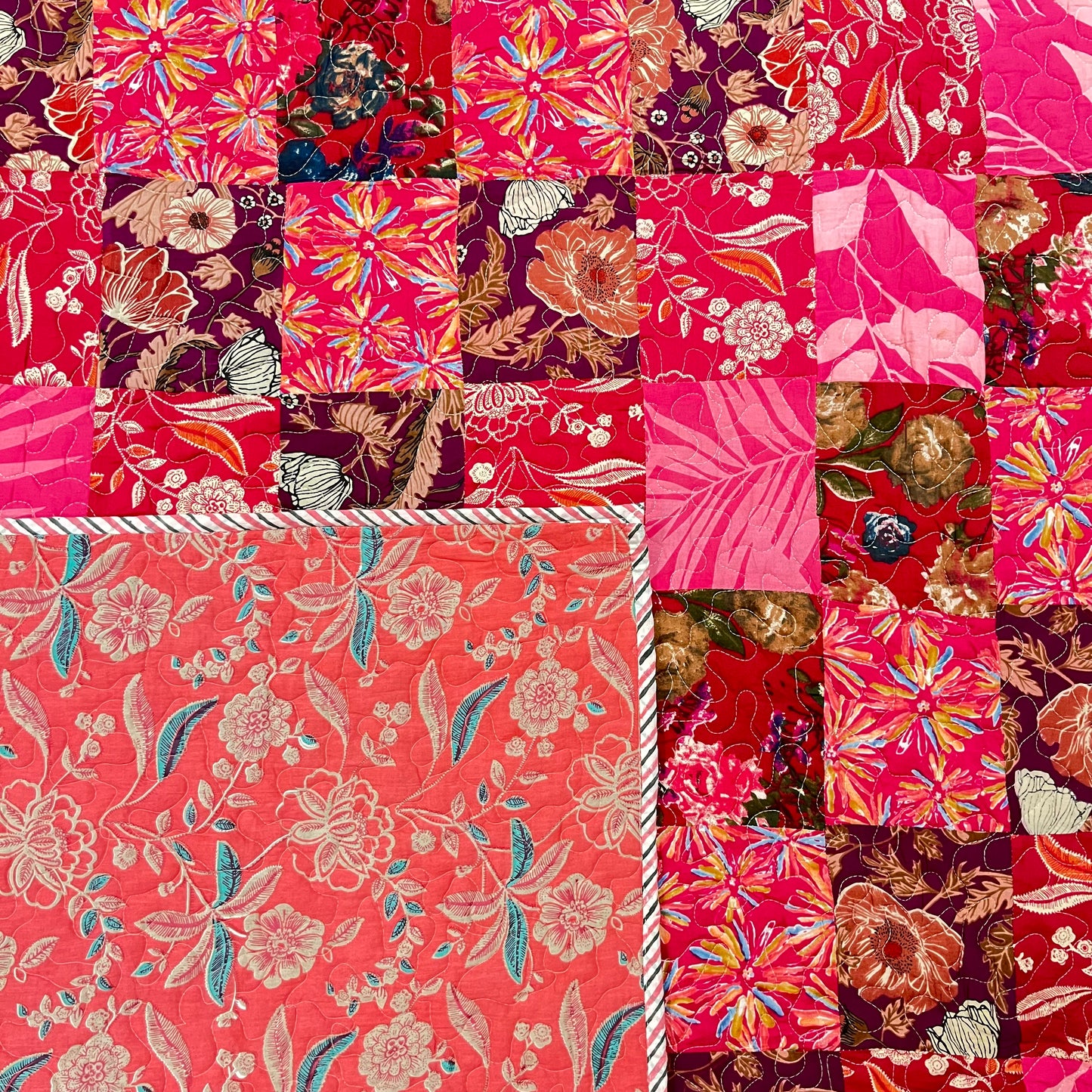 Magenta Mosaic Single Dohar