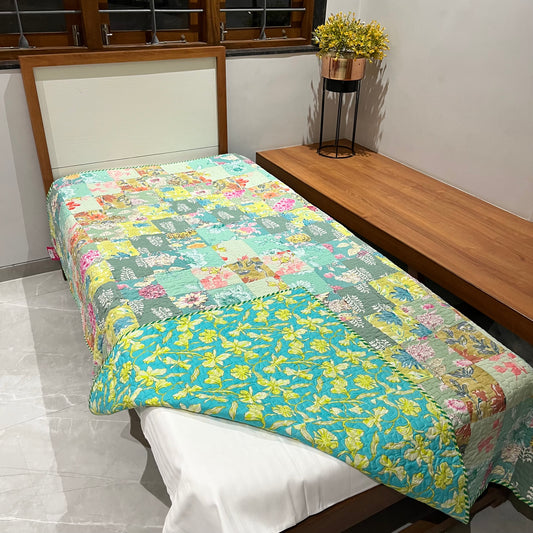 Spring Green Mosaic Single Dohar