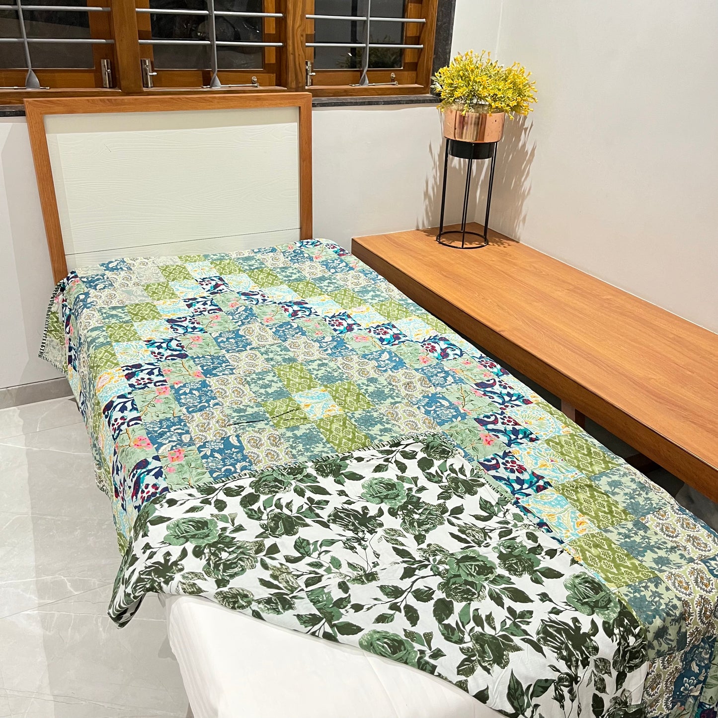 Green Mosaic Single Dohar