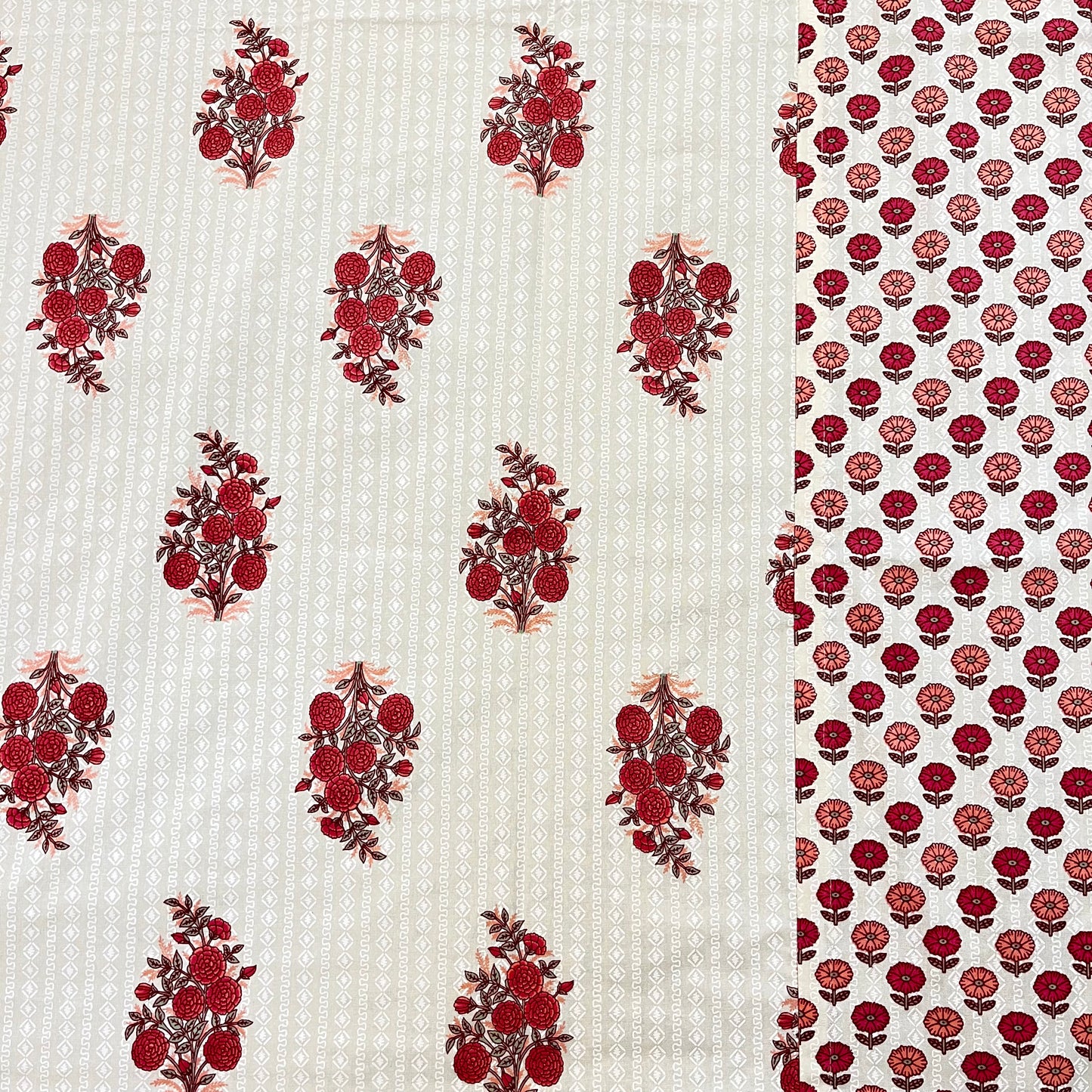 Timeless Marigold Print Ajrak Bedsheet