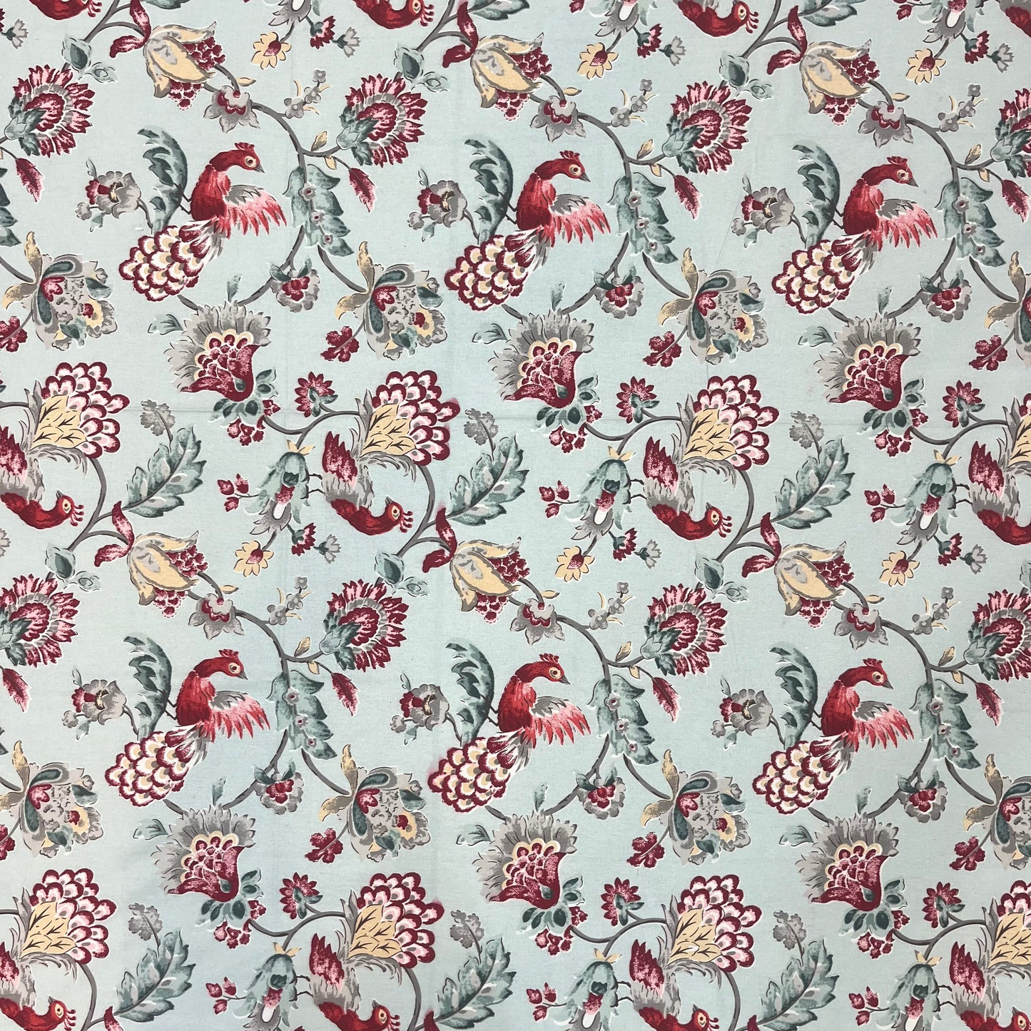 Anokhi Elegance Red Floral Bedsheet