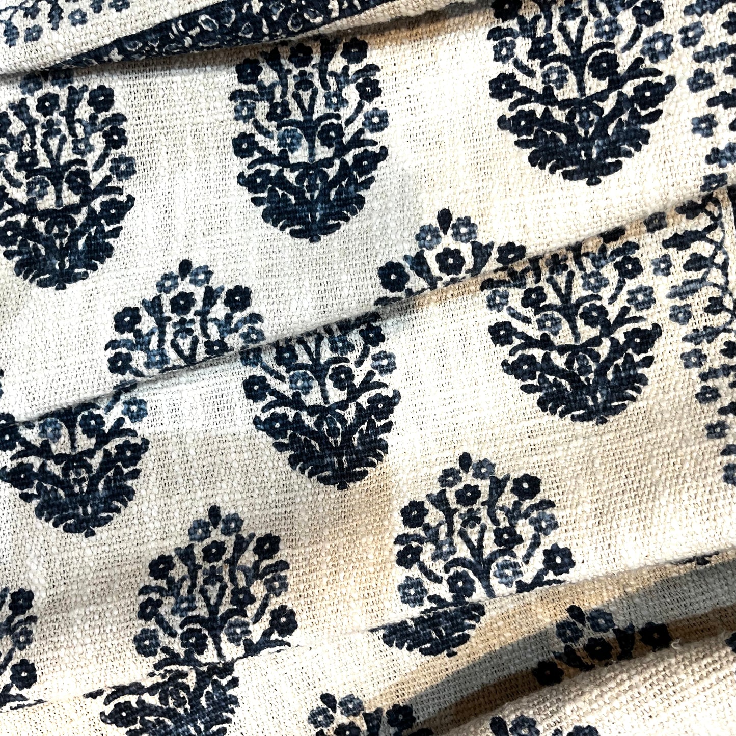 Effortless Blue Jute Sofa Throw