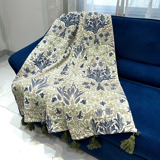 Effortless Jute Sofa Throw