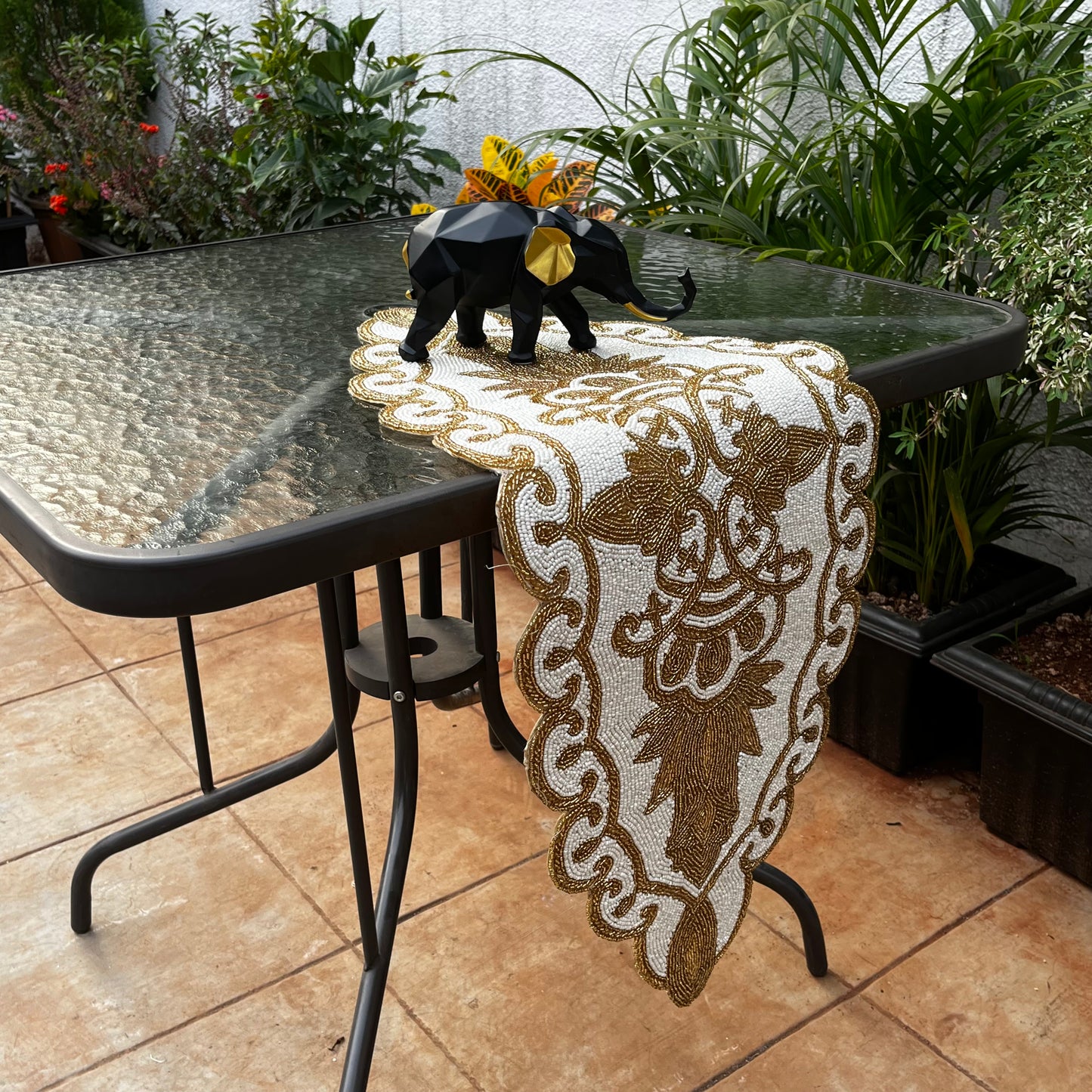 Beaded Table Runner 7