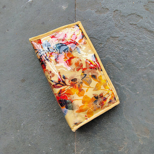 Yellow Floral Pouch