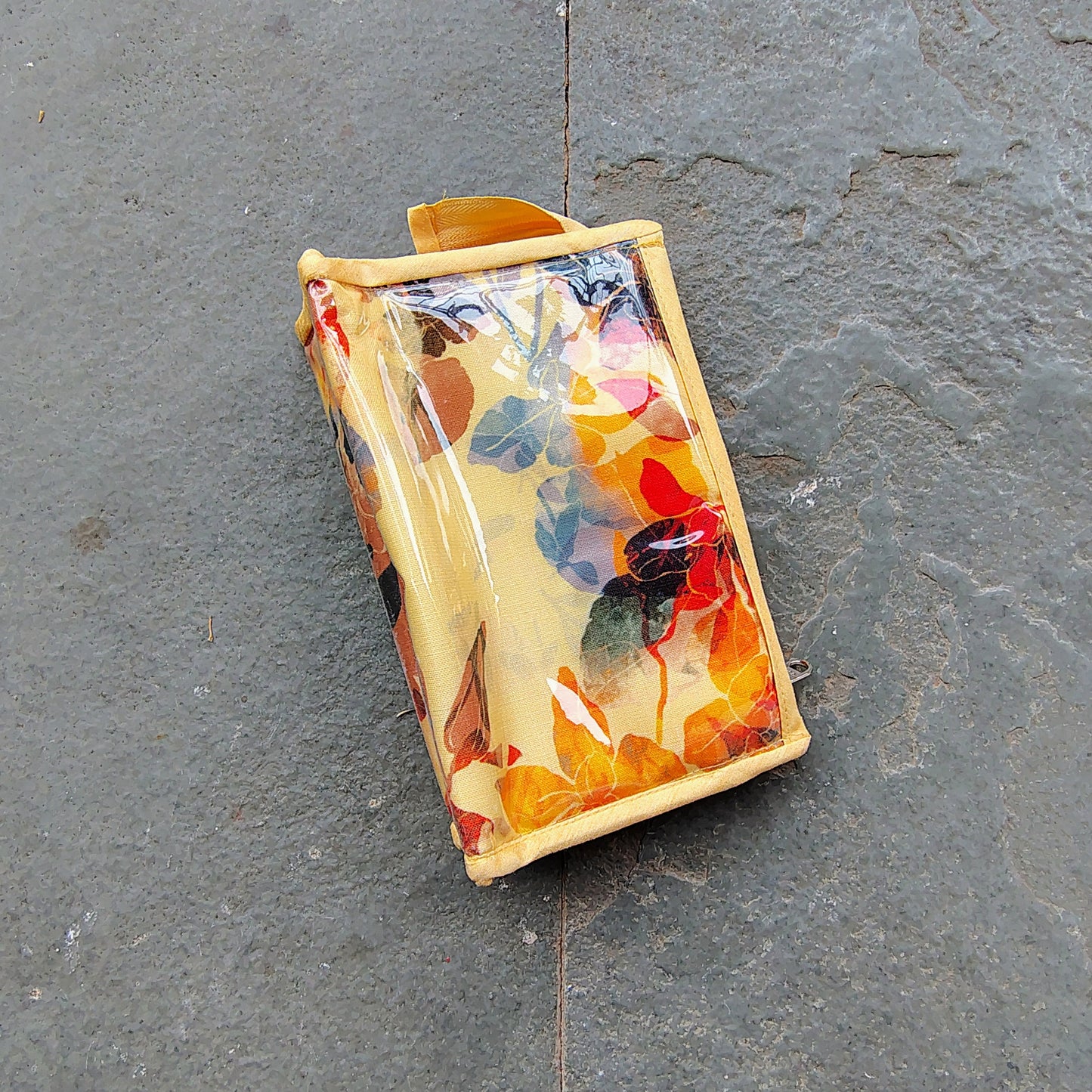 Yellow Floral Pouch