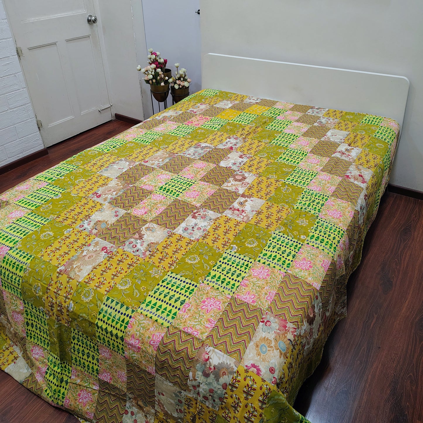 Green Patchwork Dohar
