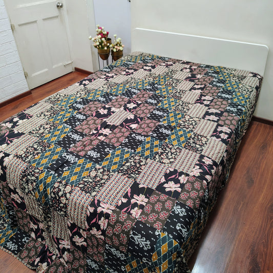 Black Patchwork Dohar