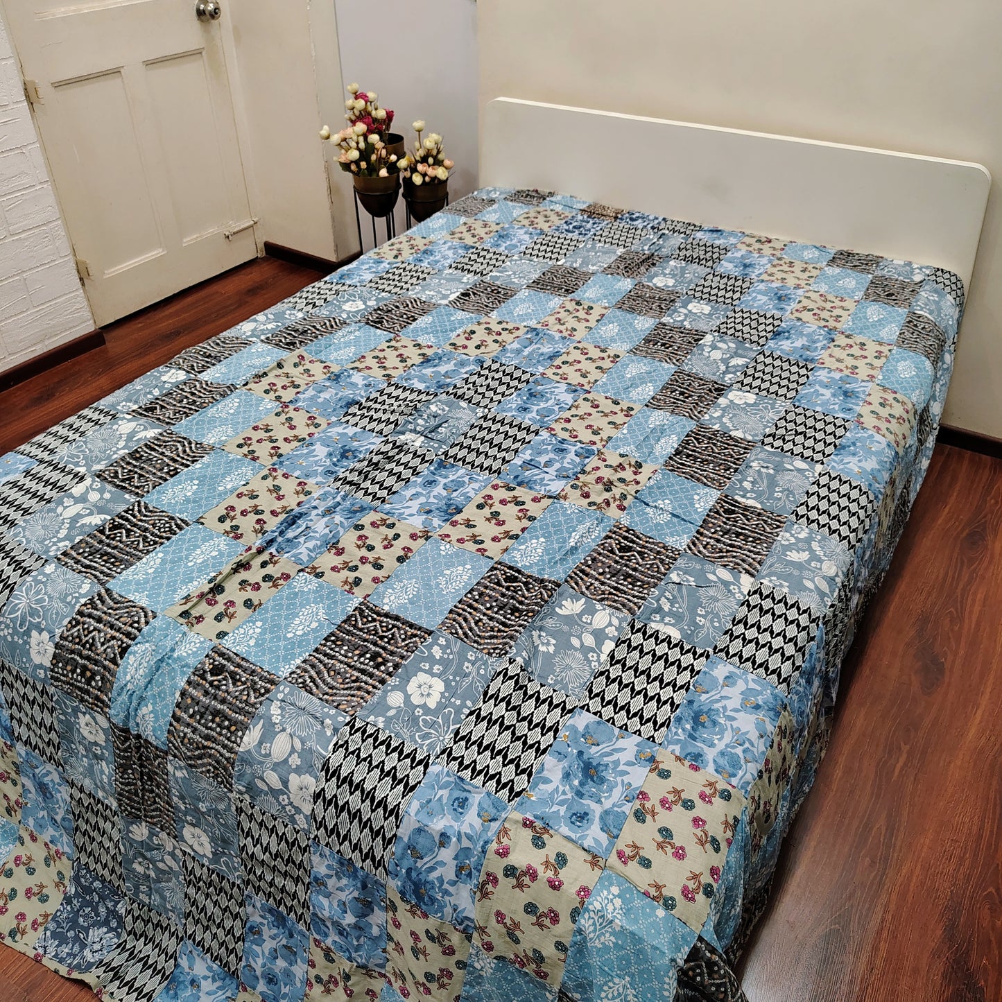 Blue Patchwork Dohar