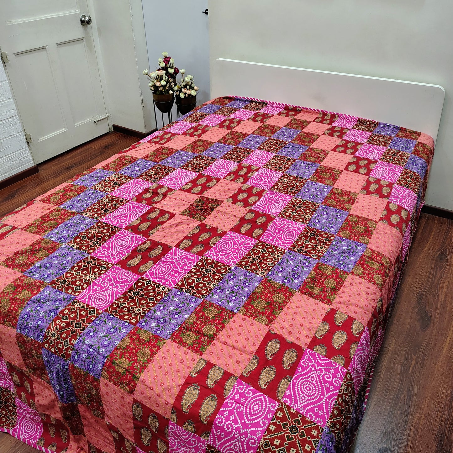 Red Patchwork Dohar
