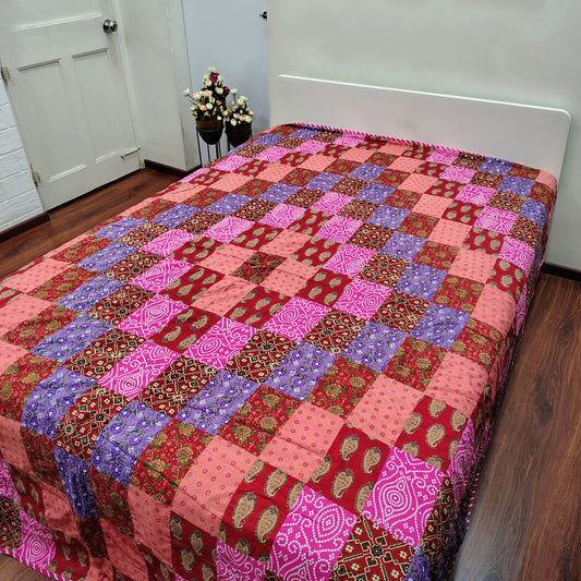 Red Patchwork Dohar