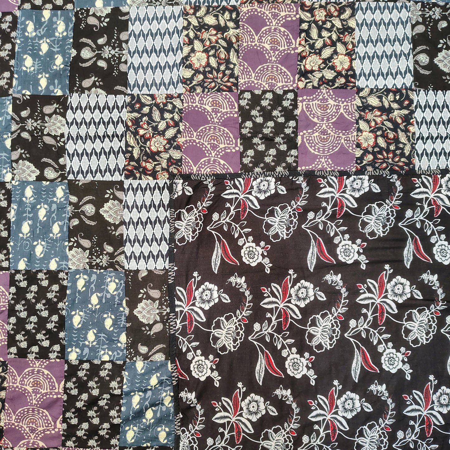 Black Patchwork Dohar