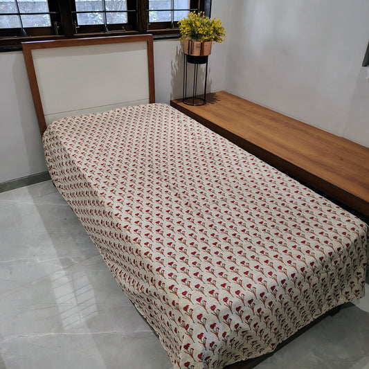 Red Flower Ajrak Dohar