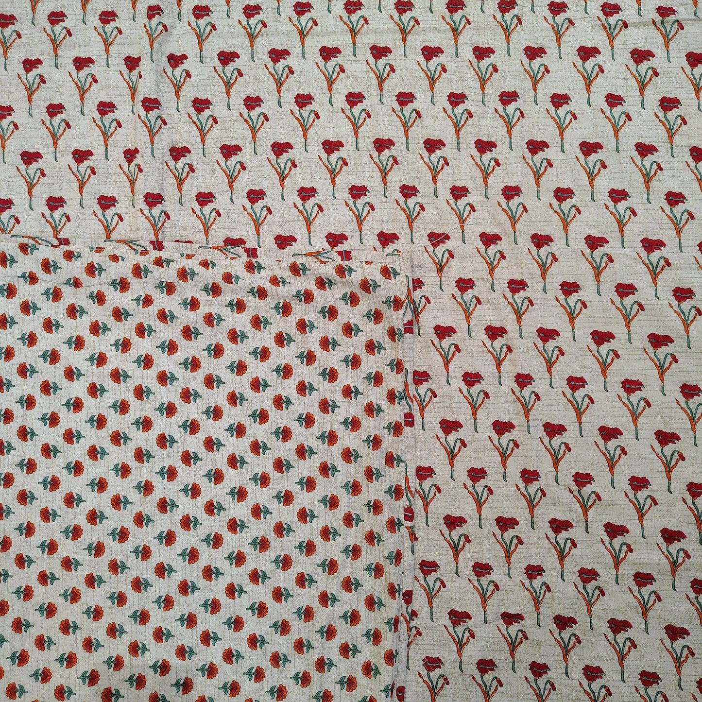 Red Flower Ajrak Dohar