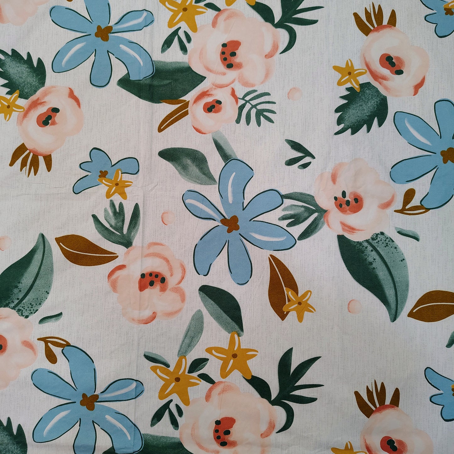 Blue Floral Bedsheet
