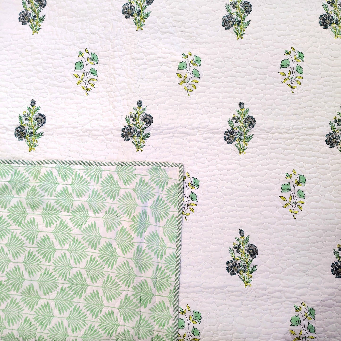 Floral Green Bedcover