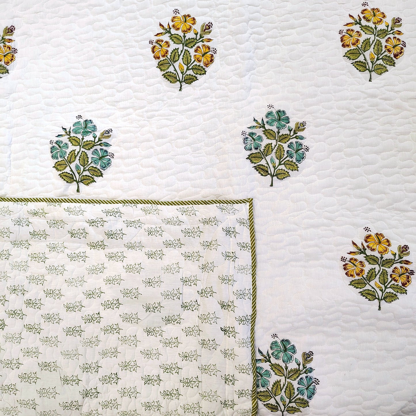 Blue Buds Bedcover
