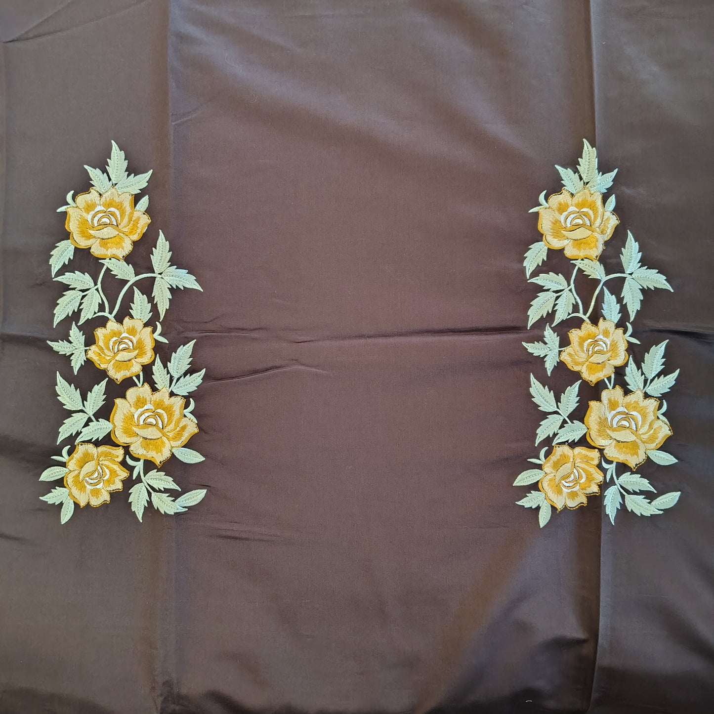 Brown Embroidery Bedsheet