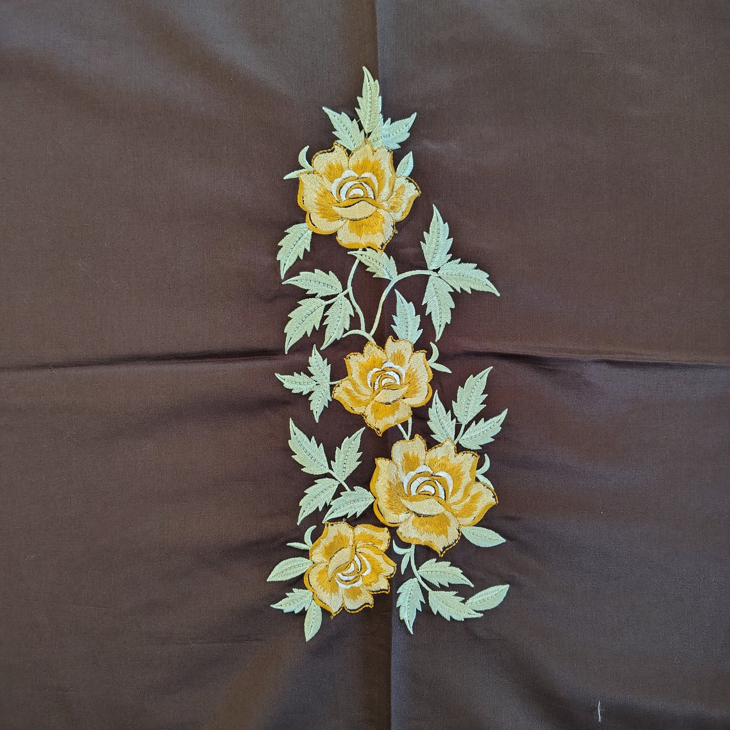 Brown Embroidery Bedsheet