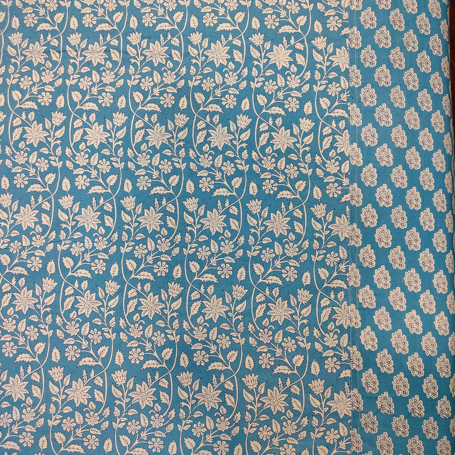 Blue Ajrak Bedsheet