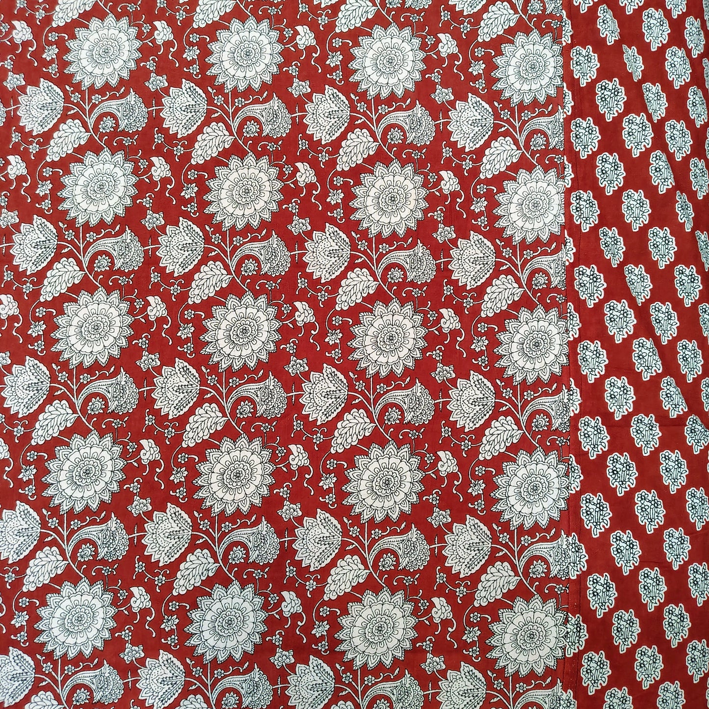 Red Ajrak Bedhseet
