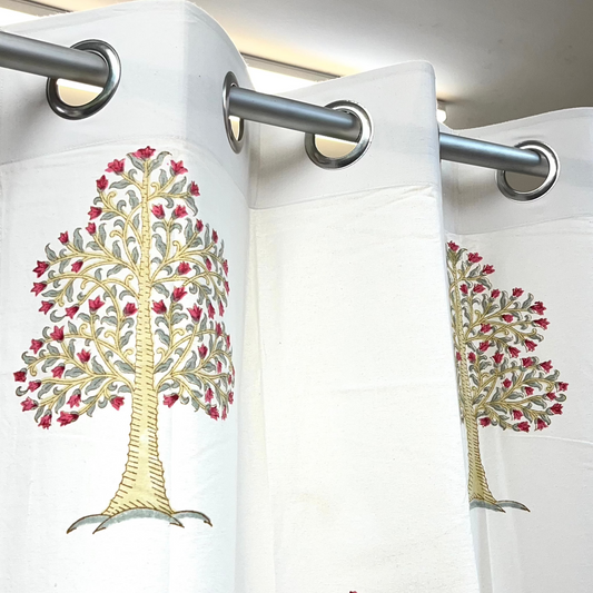 Moogal Boota Block Printed Curtain