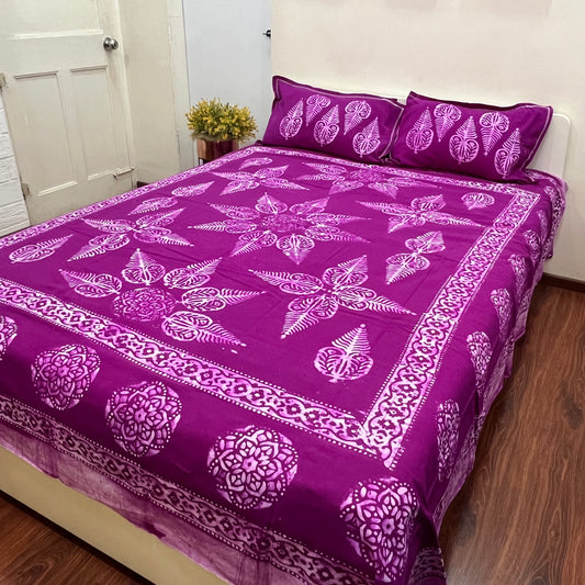 Batik Lavender Bedsheet