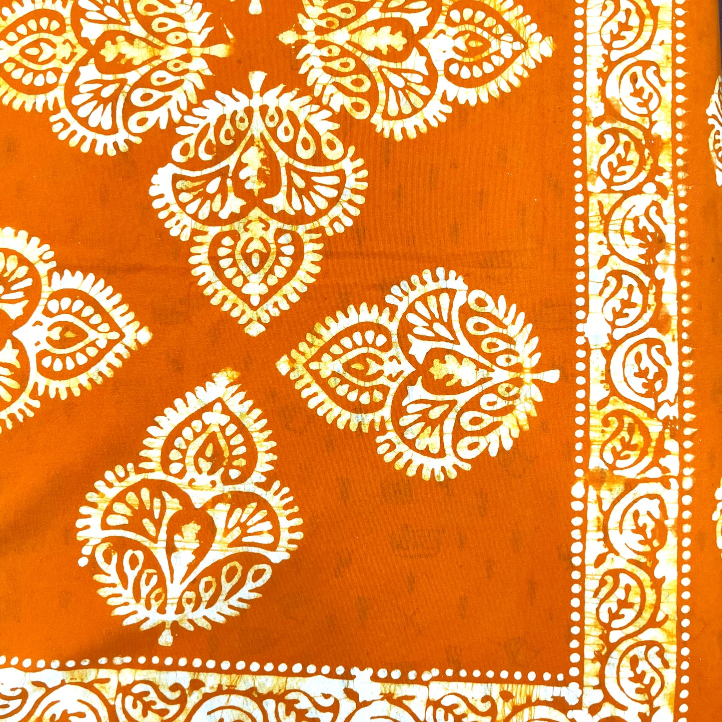 Batik Orange Bedsheet