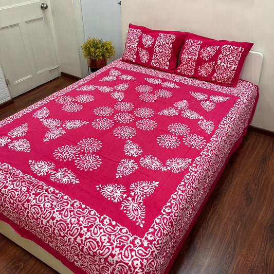 Batik Pink Bedsheet