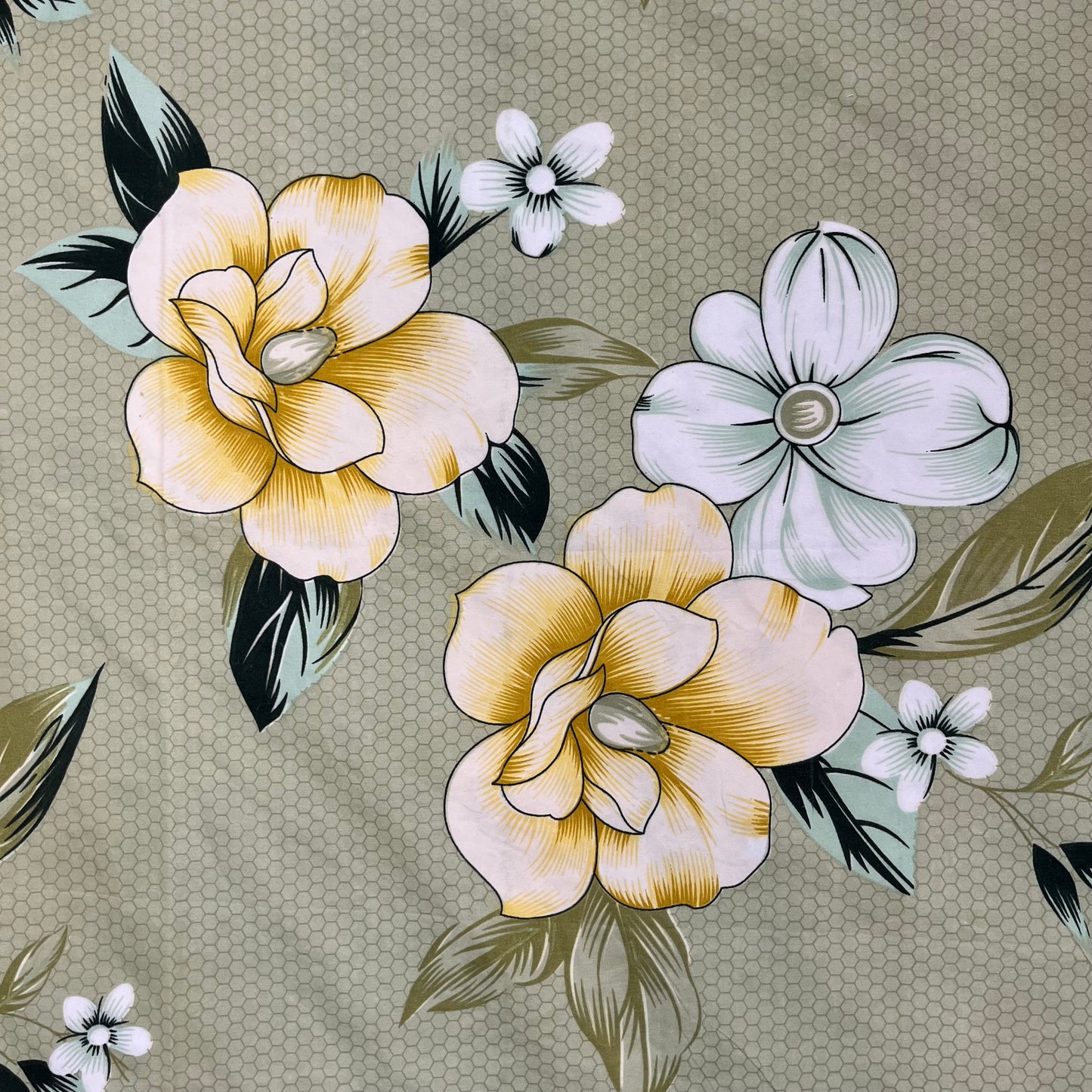 Floral Print Pista Bedsheet