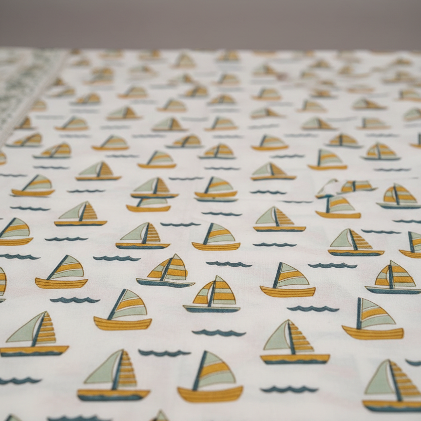 Sail Boat Bedsheet