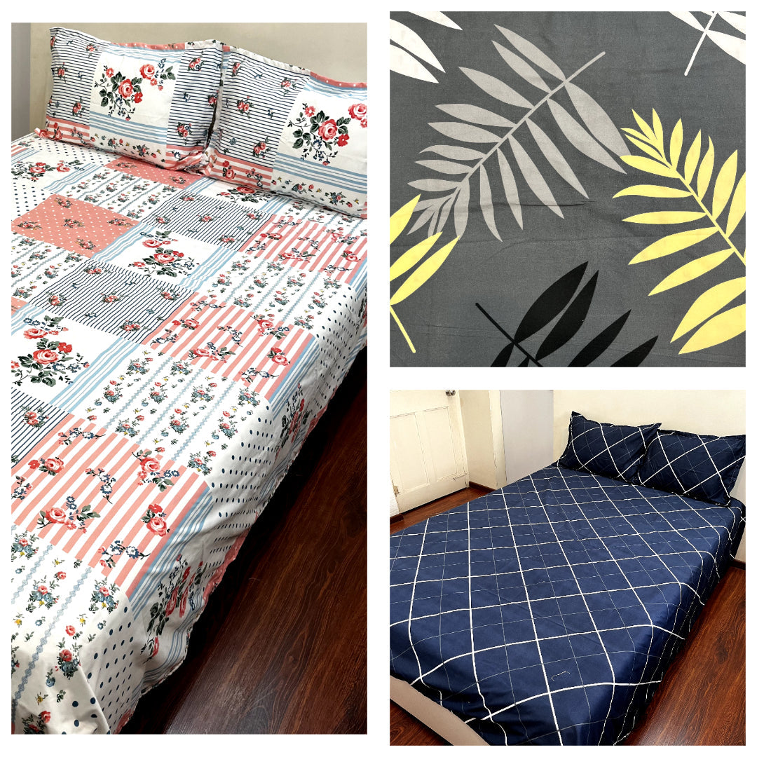 (DOUBLE) PRINTED BEDSHEETS - WAVES OF COMFORT