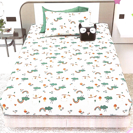 Printed Rainbow Bedsheet