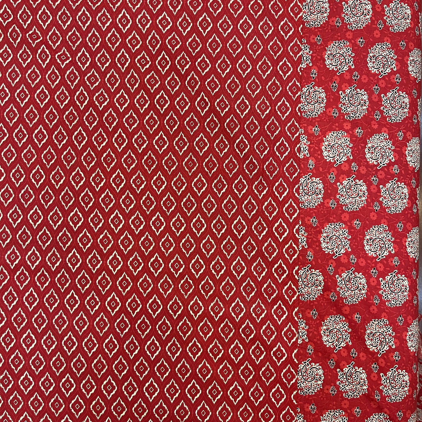 Timeless Red Ajrak Bedsheet