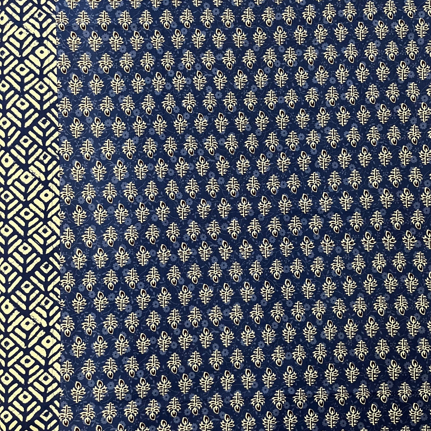 Timeless Berry Blue Ajrak Bedsheet