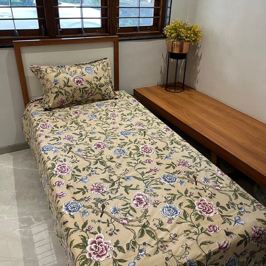 Anokhi Elegance Floral Bedsheet