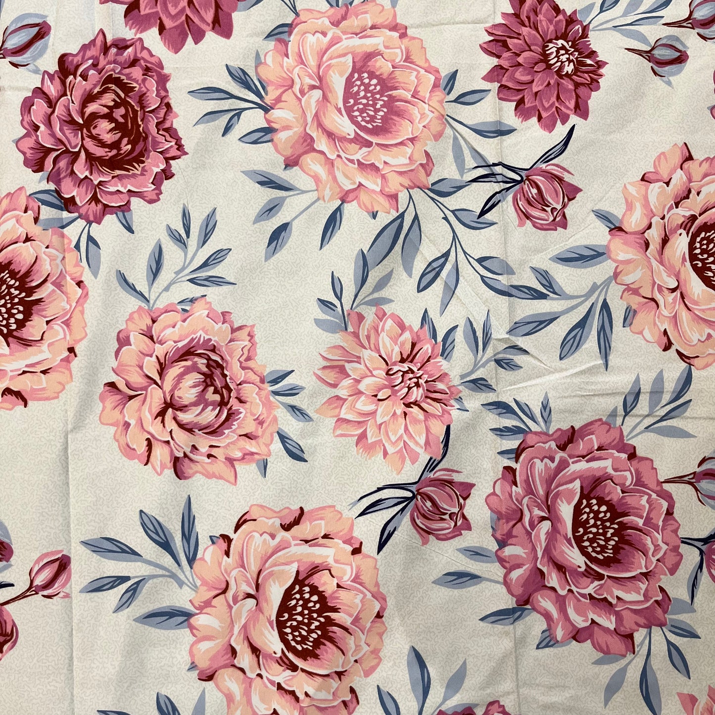 Glace Cotton Pink Floral Bedsheet