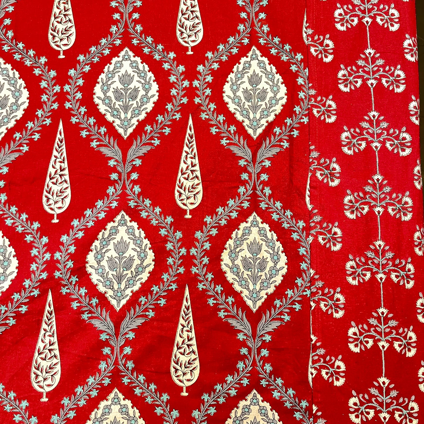 Timeless Red Pine Ajrak Bedsheet