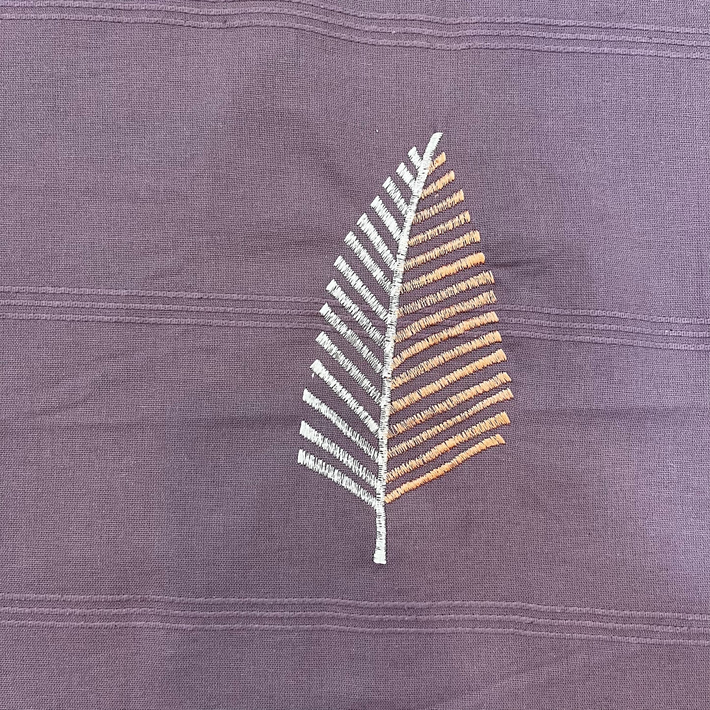 Embroidered Purple Pine Bedcover