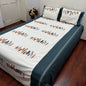 Embroidered Feathers Bedcover