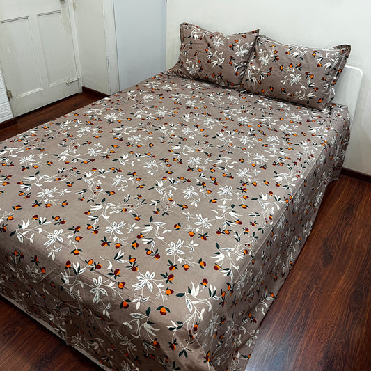 Floral Printed Bedsheet