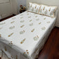 Artisanal Pine Block Print Bedsheet