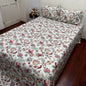 Anokhi Elegance Red Floral Bedsheet