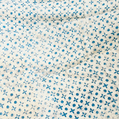 Effortless Sky Blue Jute Sofa Throw