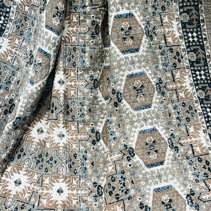 Effortless Abstract Cotton Jute Sofa Throw